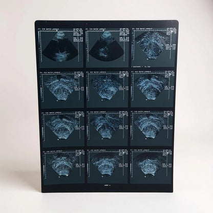 Vintage Medical Ultrasound Film – Retro Sonogram Imaging | Anatomical Wall Art, Science Deco