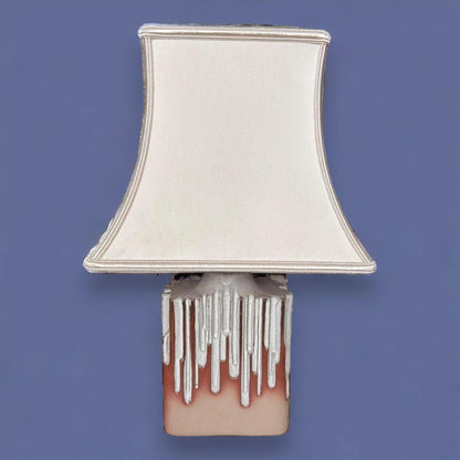 Vintage 1970s Shelf Pottery Brutalist Lamp