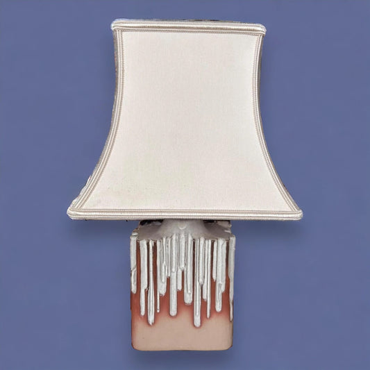Vintage 1970s Shelf Pottery Brutalist Lamp