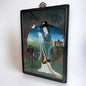 Vintage Chinese reverse glass painting picture frame