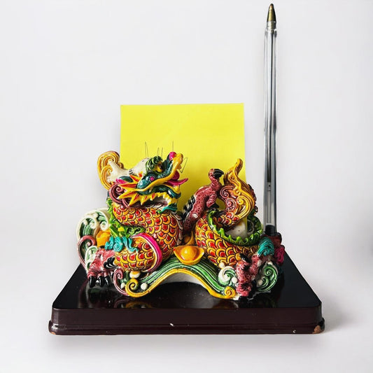 Vintage 1970s Chinese Dragon Desk Organiser