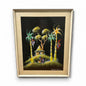 Vintage 1980s African Art Oil Pastels Painting