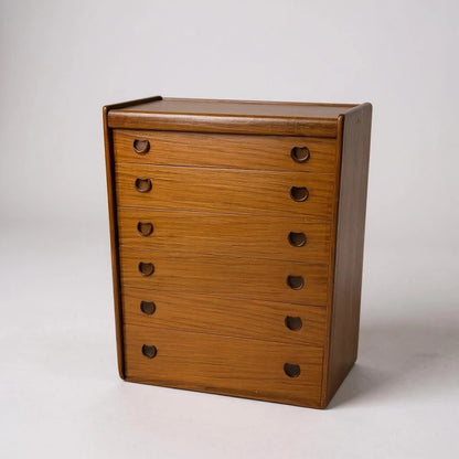Mid Century Modern Tallboy Chest of Drawers by White & Newton