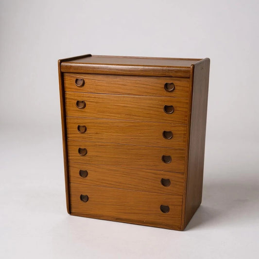 Mid Century Modern Tallboy Chest of Drawers by White & Newton