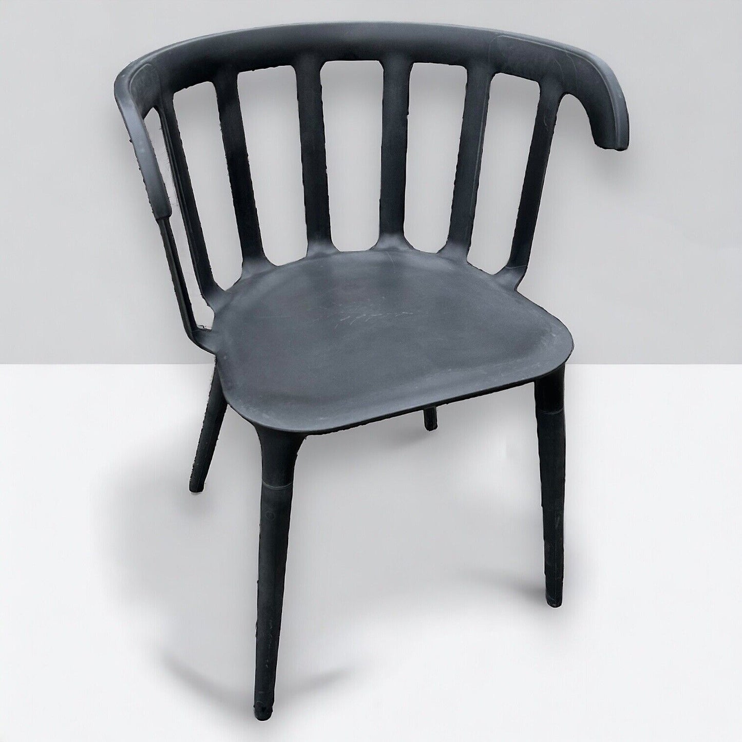 Ikea PS 2012 Black Plastic Chair By Marcus Arvonen