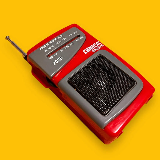 Vintage 90s Omega Sports Portable Radio