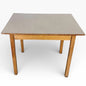 Mid Century Dining Table - Vintage Taupe Formica Top | Solid Wooden Legs
