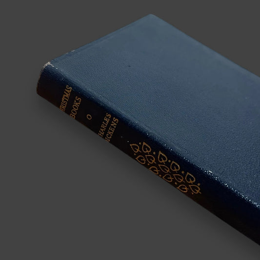 Vintage 1950s Charles Dickens Christmas Stories Leatherback Book