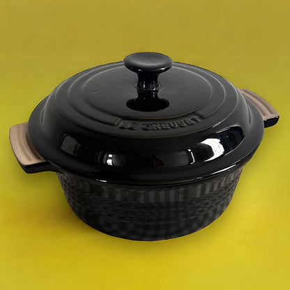 Le Creuset Black Cast Iron Casserole Dish