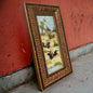 Vintage 1950s Persian Battle Scene Framed Painting