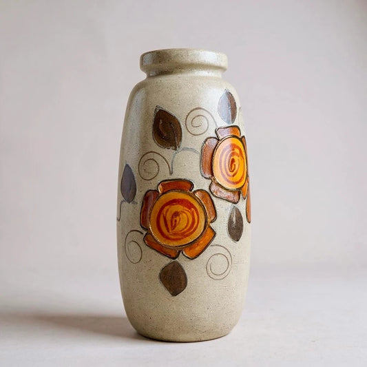 Mid Century Modern Tall West German Vase Pottery