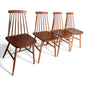 Set of 4 Danish Stickback Dining Chairs – Mid-Century