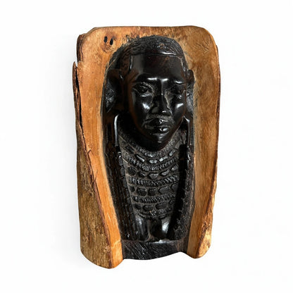 Mid Century Hand Carved African Makonde Ebony Wood Sculpture