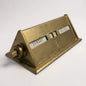 Vintage Brass Perpetual Desk Calendar – Mid-Century Industrial Office Accessory