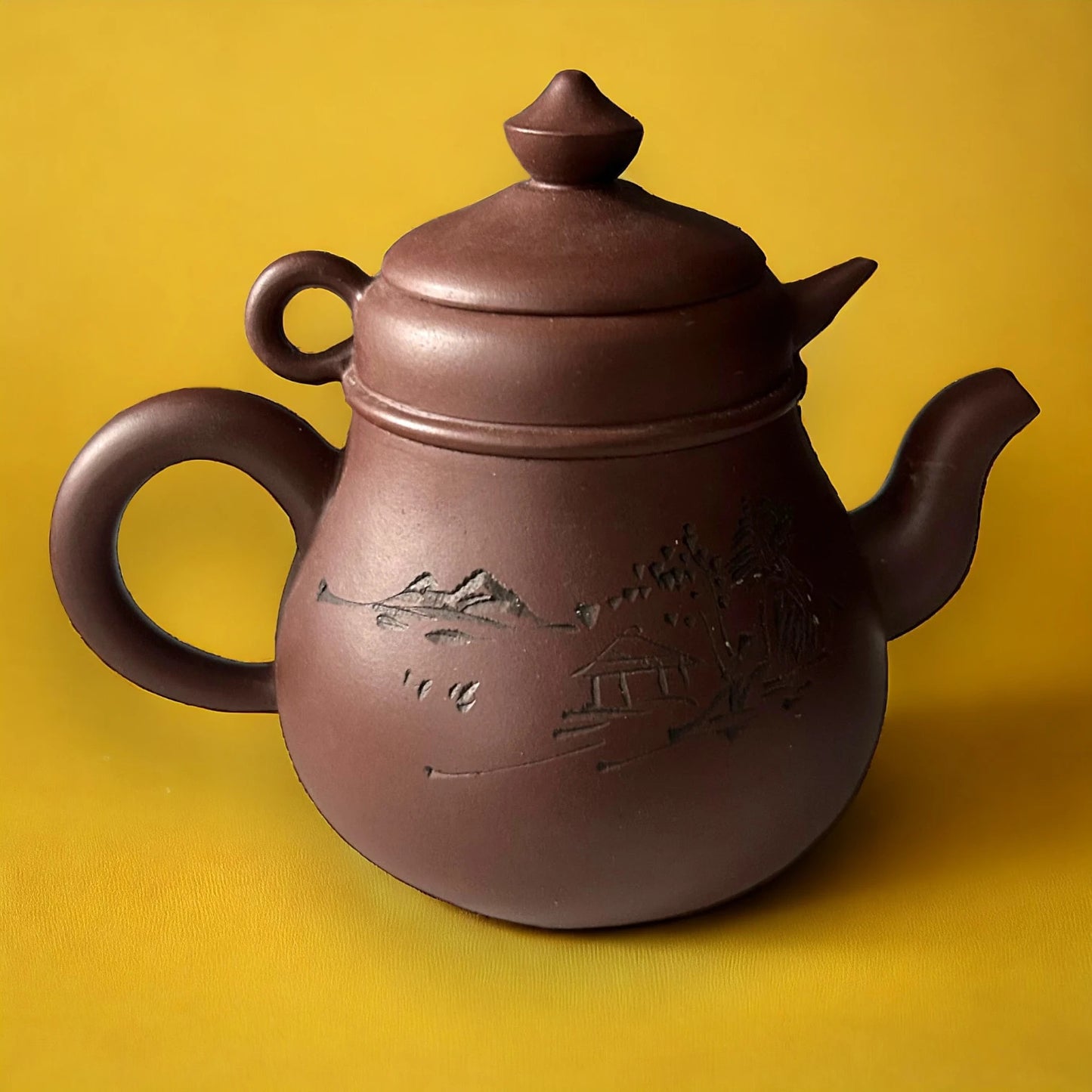 Vintage Yixing Zicha Chinese Terracotta Teapot