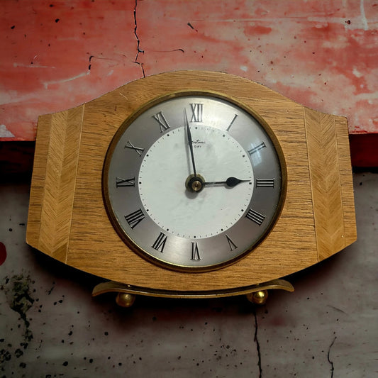 Vintage 80s English Mantle Clock