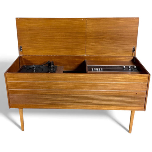 Vintage Bush Radiogram in Teak – 1960s Mid-Century Modern Record Player