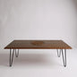 Mid Century Modern Indonesian Teak Table with Hairpin Legs