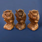Mid Century three wise monkeys statues