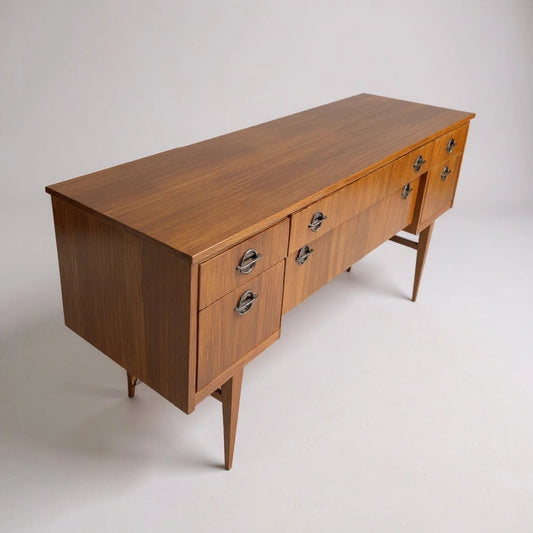 Mid Century Austinsuite Sideboard | Vintage Teak Desk Credenza