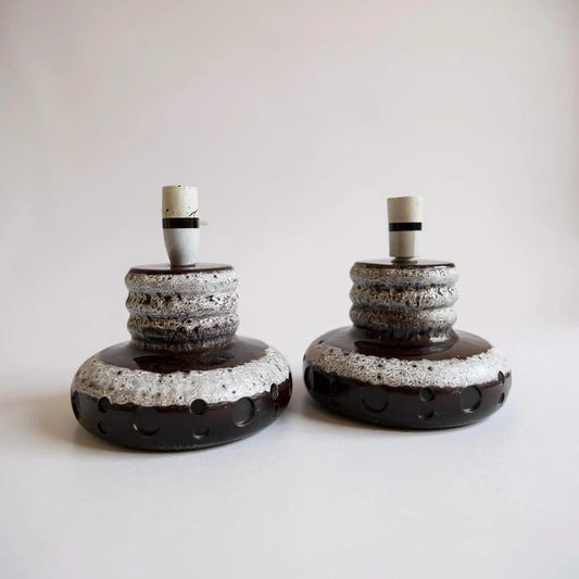 Mid Century Modern Pair of West German Lava Lamp Bases