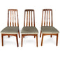 Set 3 Vintage Mid Century Modern Teak Dining Chairs Benny Linden