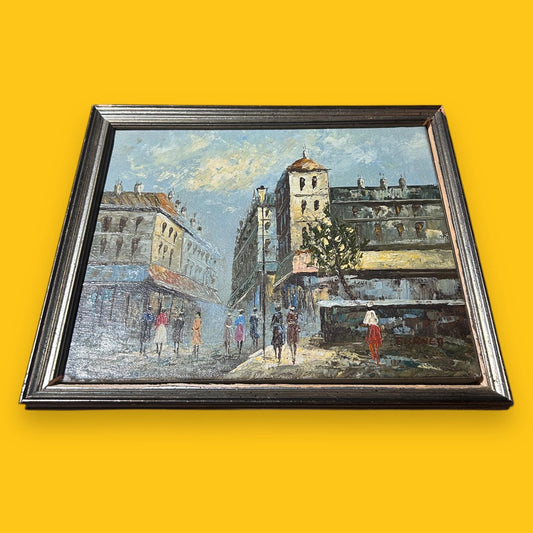 Mid century oil painting Caroline Burnett