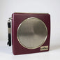Vintage RGD Burgundy Portable Transistor Radio – 1960s Mid Century Modern Style