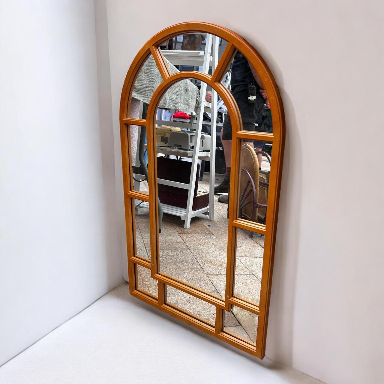 Vintage 1980s Arch Window Mirror