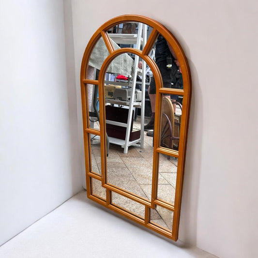 Vintage 1980s Arch Window Mirror