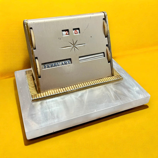 Mid century perpetual desk calendar