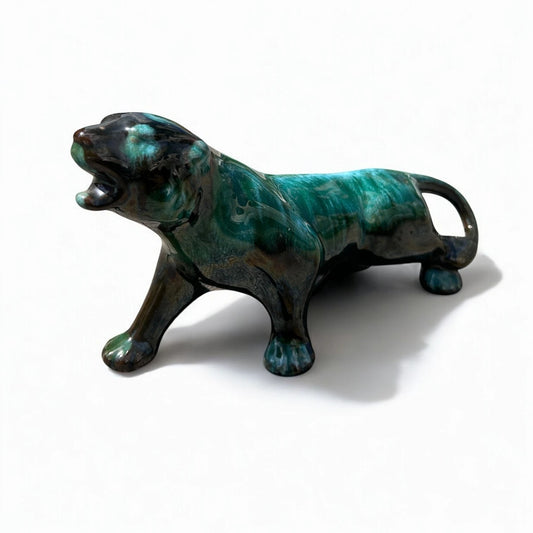 Mid Century Blue Mountain Panther Pottery