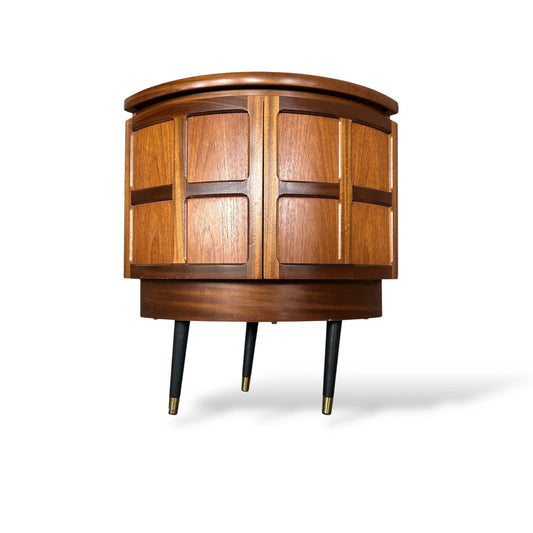 Mid Century Nathan Teak Corner Cabinet – Vintage Drinks Cabinet Storage
