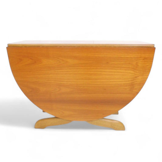 Morris of Glasgow Drop Leaf Dining Table | Mid Century Modern Teak Table