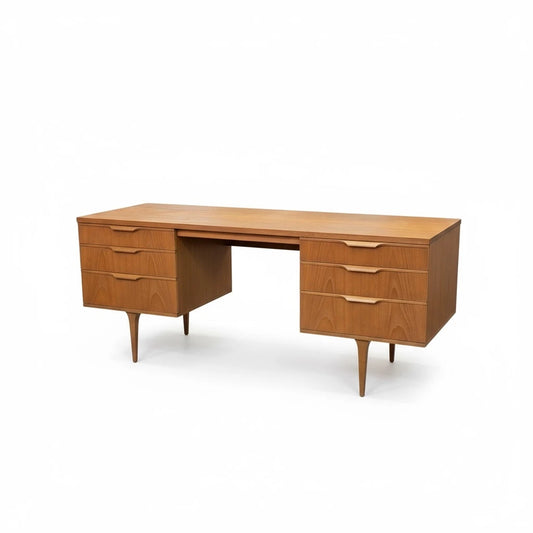 Mid Century Austinsuite Teak Desk | Vintage Dressing Table / Sideboard by Frank Guille