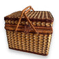Mid century picnic basket set