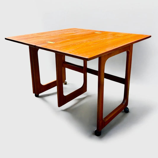 Mid Century Mcintosh Metamorphic Nest of Tables Trolley