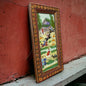 Vintage 1960s Persian Khatam Watercolour Framed Painting