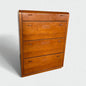 Vintage German Mid Century Chest of Drawers – Teak Tallboy Storage Cabinet