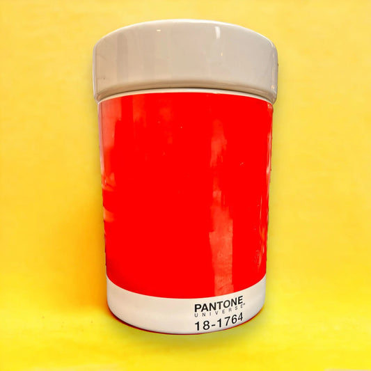 Vintage Pantone Red Coffee Jar