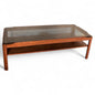 Vintage Myers Smoked Glass Coffee Table – Mid-Century Modern