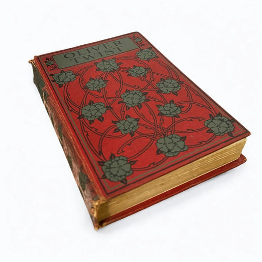 Vintage 1900s Oliver Twist Leatherback Book