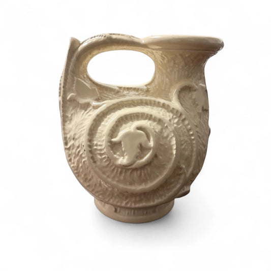 Vintage Burleigh Ware Cream Ceramic Jug | English Pottery Jug | 1930s Art Deco