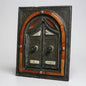 Vintage 1970s Brass and Bone Moroccan Window Mirror