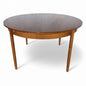 Mid-Century Teak Formica Extending Dining Table – Round to Oval