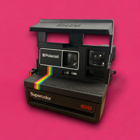 Vintage 1980s Polaroid Supercolor 600 Instant Camera
