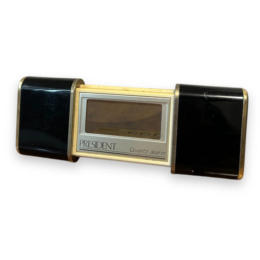 Vintage 1980s Black Digital Travel Clock