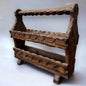 Mid Century Dark Wood Magazine Storage Rack