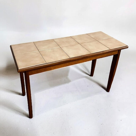 Mid Century Danish Tile Teak Coffee Table