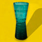 Mid Century Scandinavian Turquoise Glass Vase